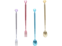 Conjunto De 4 Canetas Em Gel Partykindom Formato Garfo E Colher, Para