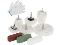 Kit De Discos Polimento Para Furadeira, 10 Peças Com Compostos