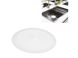 Tampa de Ralo de Silicone AQUAFORGE para Pia de Banheiro e Cozinha branca