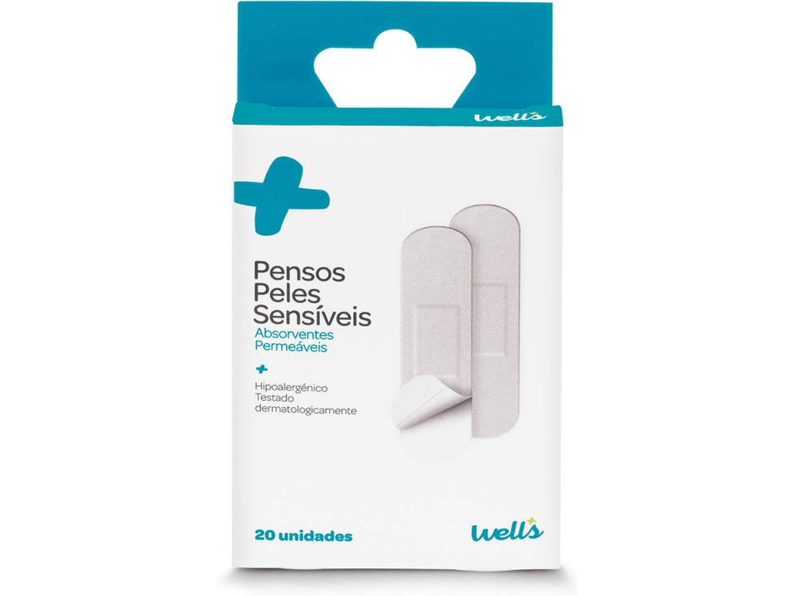 Pensos Peles Sensíveis WELLS (20 un)