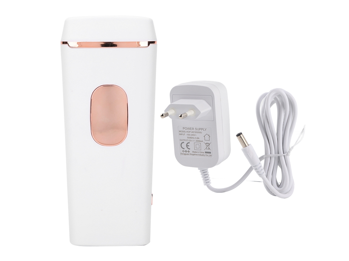 Depilador elétrico IPL com 50.000 flashes para axilas e pernas (110-240 V) com plugue europeu.