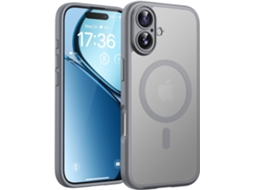 Capa Magnética Para Iphone 17 De 6,3 Polegadas, Compatível Com Magsafe (cinza)