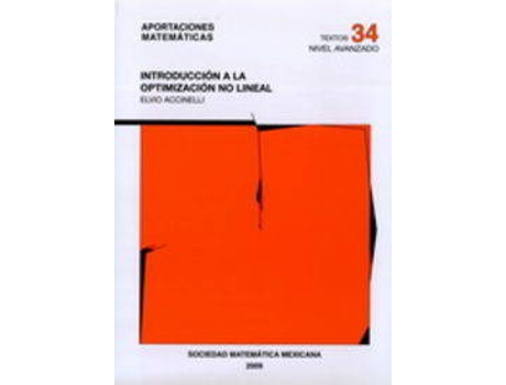 Livro Introducción A La Optimización No Lineal de Elvio Accinelli (Espanhol)