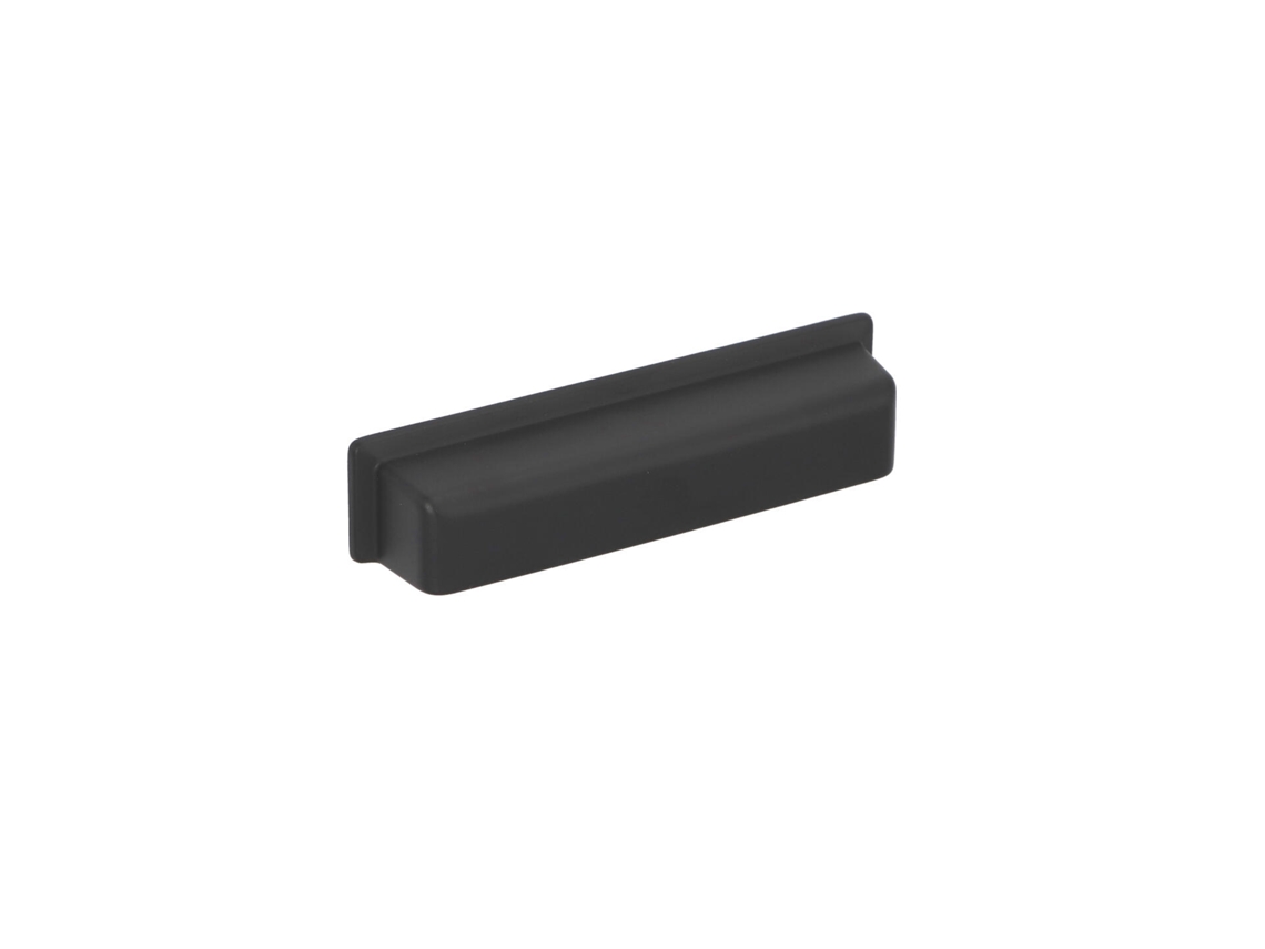 Conjunto de 25 Puxadores HARDWAREXCHANGE em Zamac com 96mm de distância entre eixos, verniz preto mate