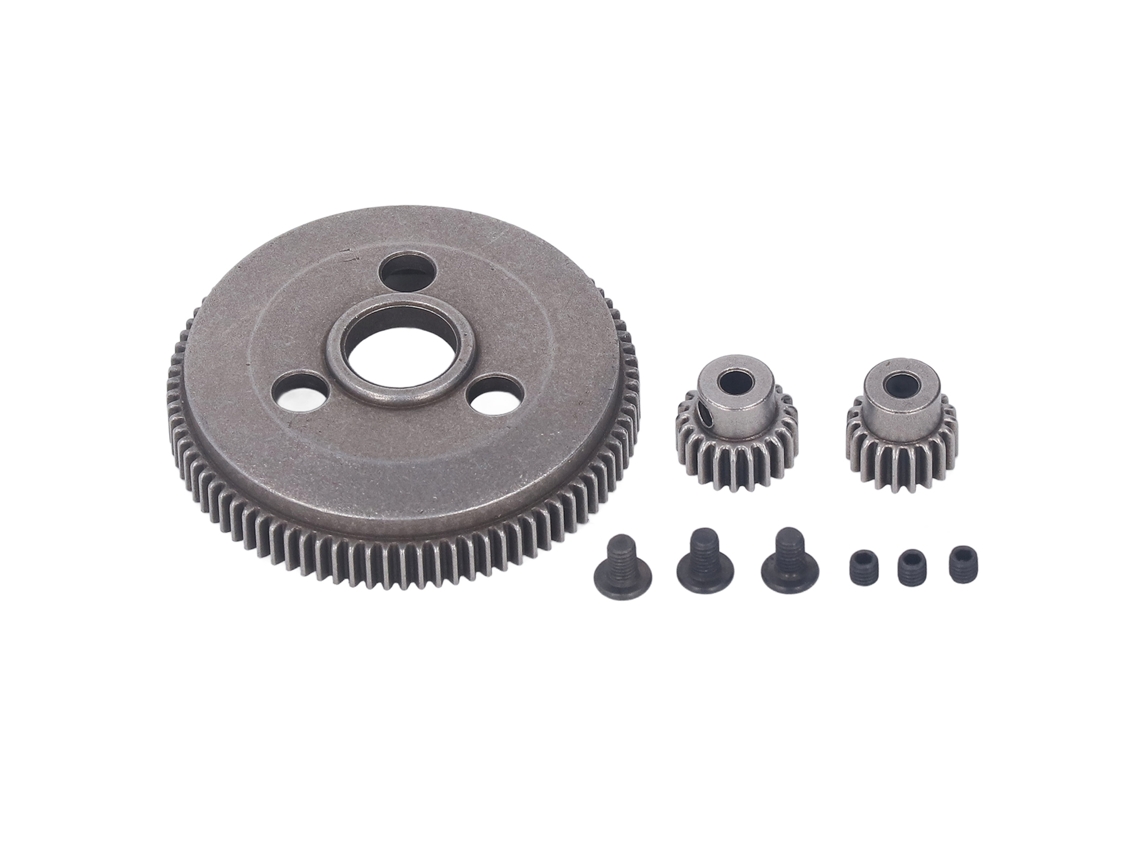 Conjunto De Engrenagens De Aço Rc 86t Spur E 19t 21t Pinions Para Traxxas Slash 2wd 1/10 Rustler Stamped 2wd