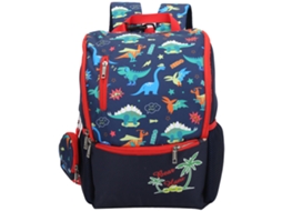 Mali mochila Infantil Dino Cartoonportátil Escolar Presente Cor Azul Escuro (l)
