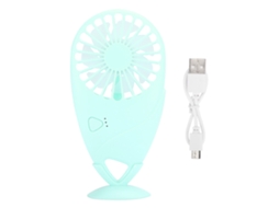 Mini Ventilador (usb Recarregável) Manga Ultra-fino Portátil Para Casa E Exterior Verde Menta