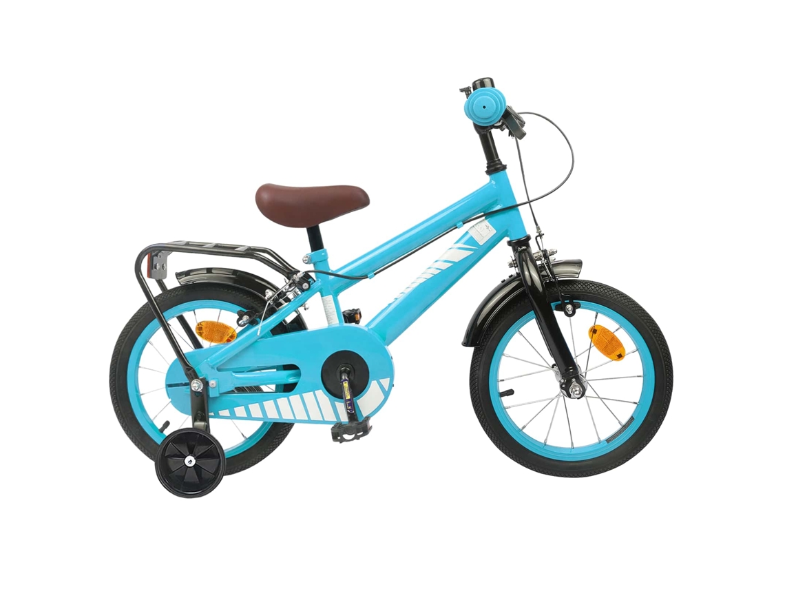 Vidaxl Bicicleta Infantil 12 Polegadas Para 2-4 Anos Azul-claro
