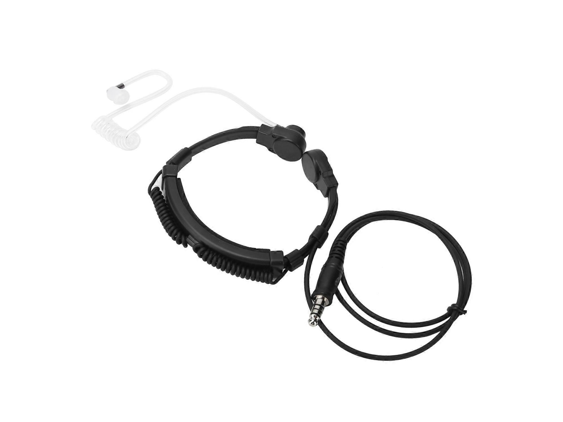 Microfone De Ouvido Com Vibração Telescópica Na Garganta Para Rádio Walkie Talkie Yunzii
