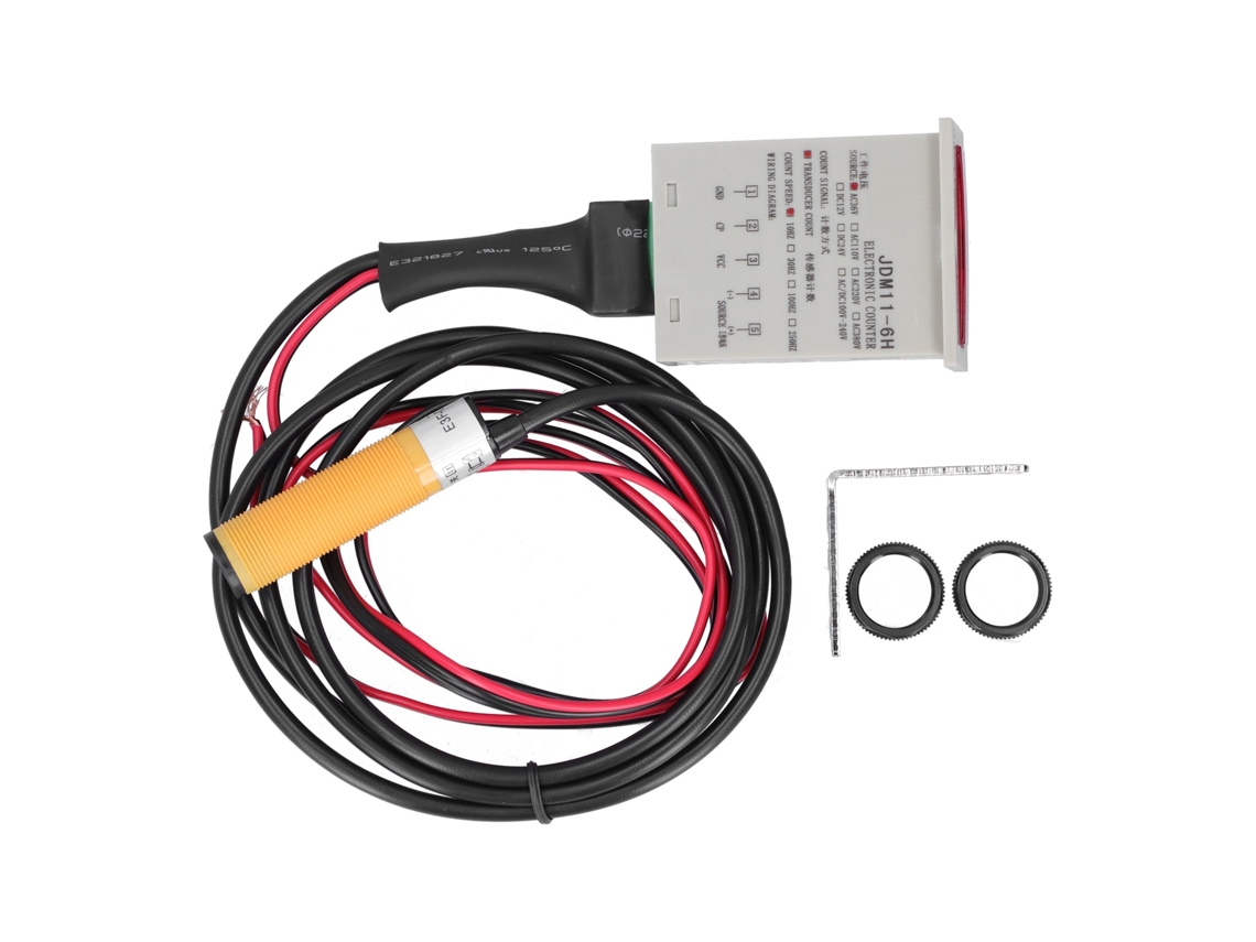 Contador Digital de Exibição Industrial Berm com Sensor Automático Bem‑6H‑30E4‑CTAC36V