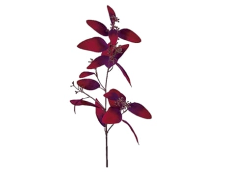 Rama Flor Albi Eucalipto 60cm Bordô