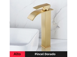 Torneira Moderna de Aço Inoxidável com Alavanca Única (dourada longa) | MDUG