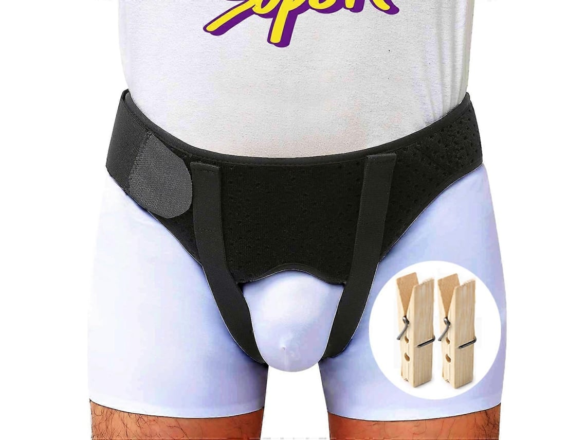 Inguinal Hernia Belt For Men, Adjustable Compression Support With Removable Pads, Breathable Comfort, Medium