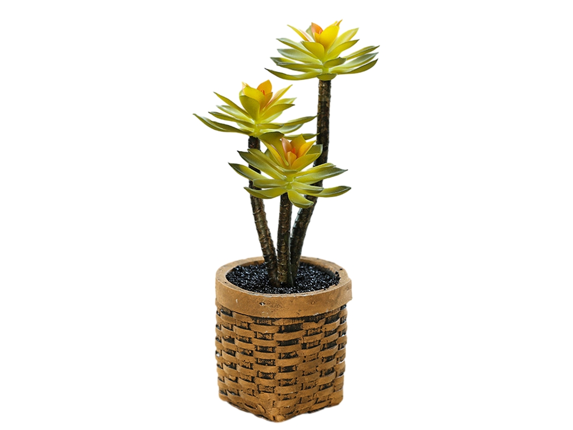 Suculentas Artificiais Bonsai Decoração Criativa para Casa Plantas Artificiais em Vaso NEVEANCE