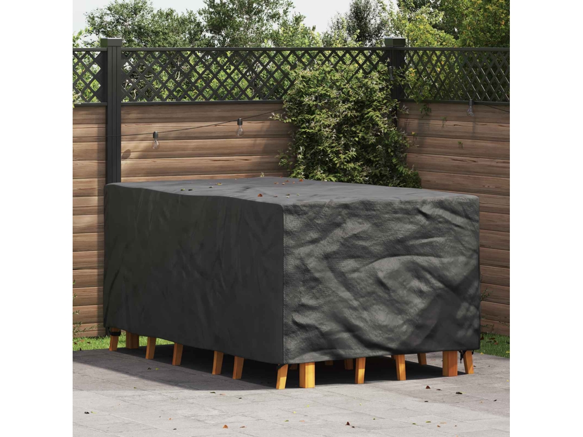 Vidaxl Capa Para Móveis Liso Preto 143 X 225 X 90 Cm 600d