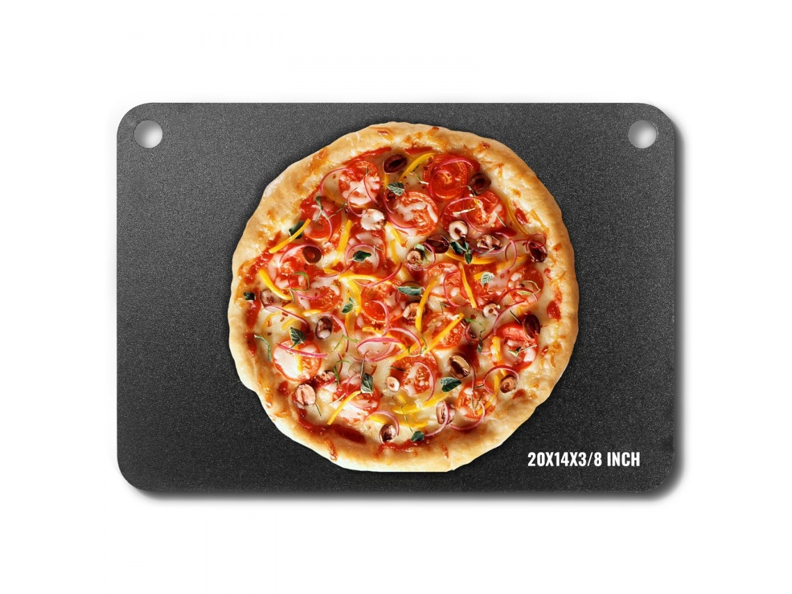 Fogão De Aço Para Pizza E Forno Alta Condutividade 508x355x10mm Tekmaquinas