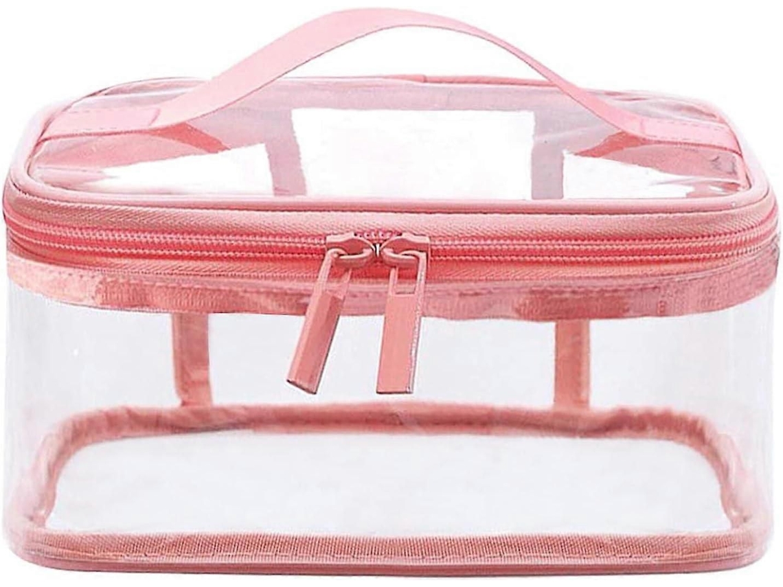 Necessaire Transparente E Impermeável, Bolsa De Viagem Prática Com Alça