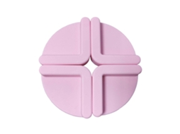 Pés De Silicone Antiderrapantes Para Tábua De Corte, Encaixe Universal, Rosa, 11x11x1,5cm