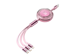 Lurelia Cabo Usb Usb-c Para Micro 3 Em 1, 120 W, Auscultadores, Transferência De Dados