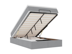 Ottoman Bed, Ottoman Beds Vidaxl Cinzeto Tecido (120 X 190)