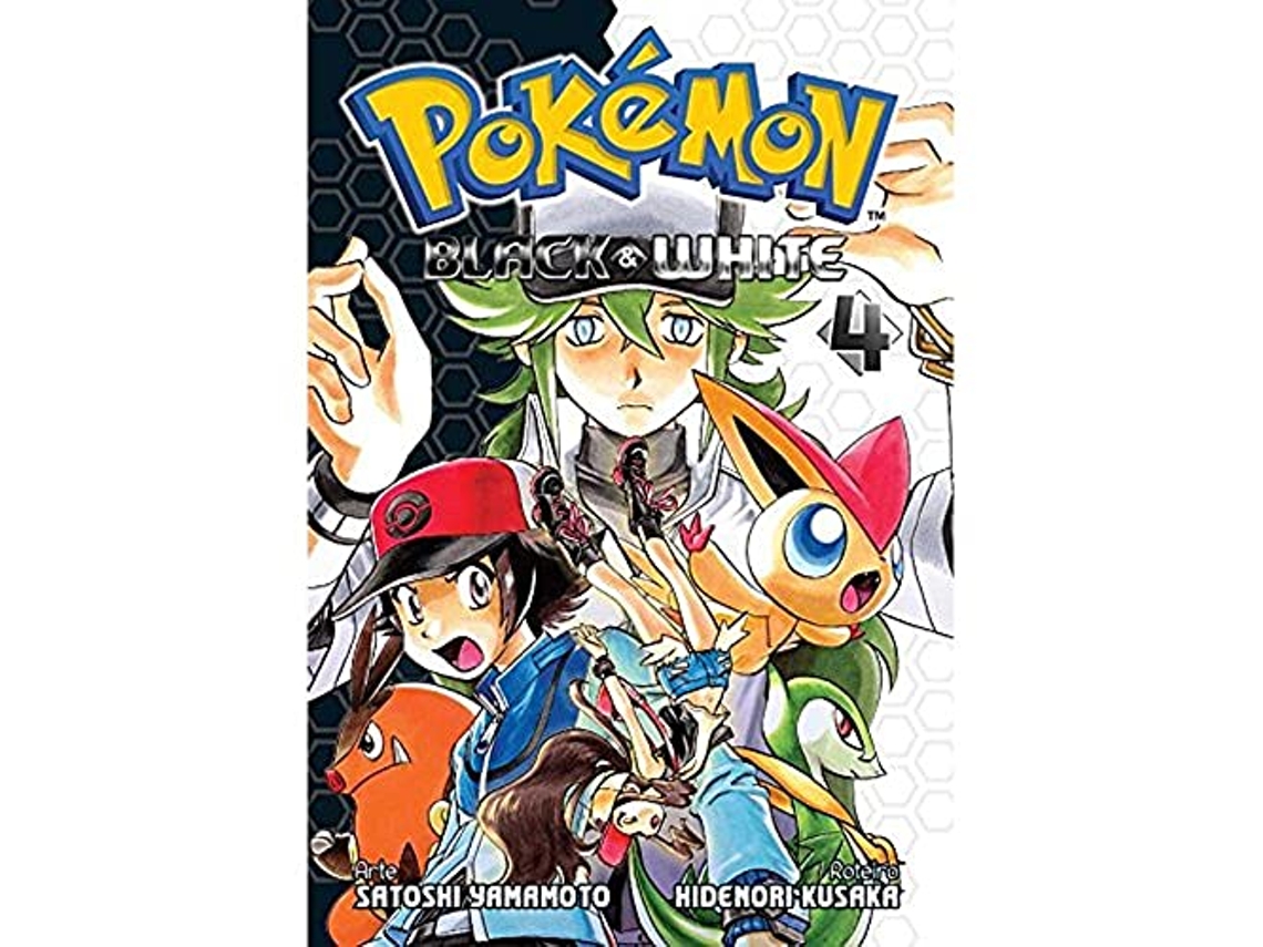 Livro Pokémon Black White Vol.4 de Satoshi Yamamoto (Português do Brasil)