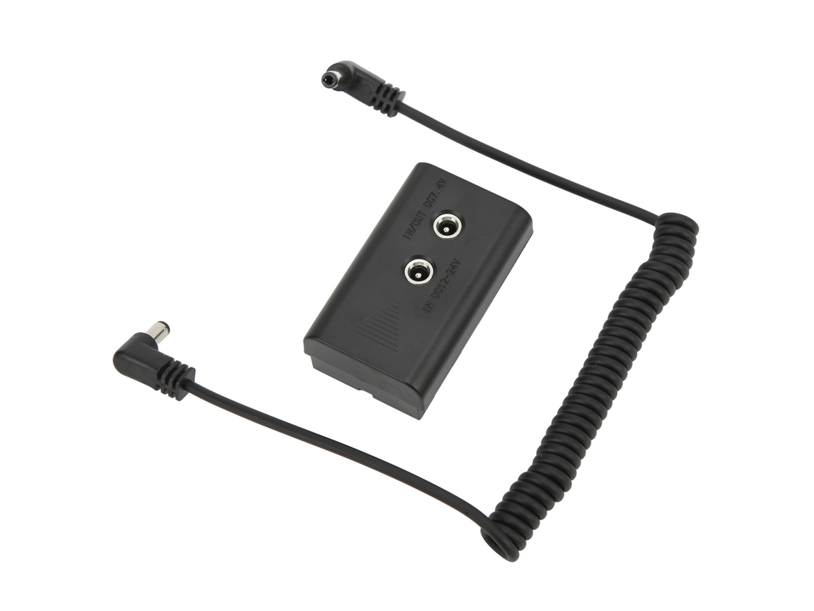 Dummy Battery With Dc 7.4v Elbow Power Cable For Sony Npf550 Npf570 Npf970 Monitor Parts LAXISCREED