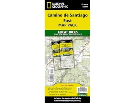 Livro Camino de Santiago East Map Map Pack Bundle de National Geographic Maps (Inglês)