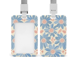 Porta Crachá Com Estampa Floral, Personalizável E À Prova D Água, Ideal Funcionários De Escritório, Médicos E