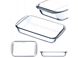 Fuente Para Hornear Pequeña Rectangular De Vidrio Kadax 1l