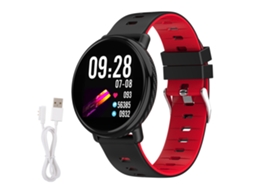 Relógio Inteligente K1 Com Monitor De Ritmo Cardíaco E Sono Ip68 À Prova D'água 1.3 Polegadas (preto Vermelho)