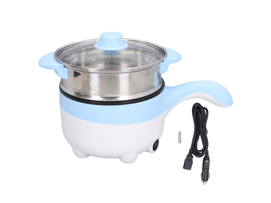 Panela Elétrica Carro 24v 2l Portátil com Panelinha a Vapor Inox para Acampamento