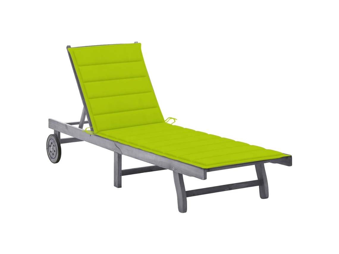 Sunlounger, Sunloungers Vidaxl Cinzeto Madeira De Acácia (200 X 63 X 85 Cm)
