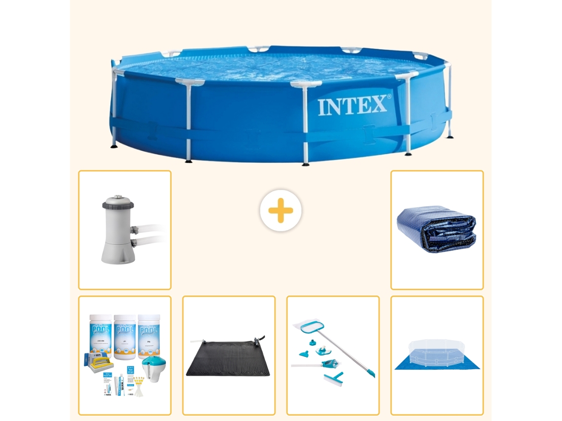 Intex Piscina Com Estrutura Redonda - 366x76 Cm - 7-peças S20438
