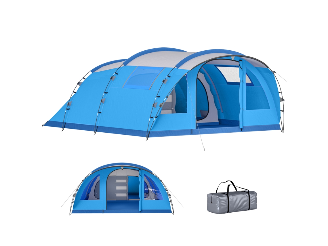 Tenda Túnel Familiar para 4 Pessoas com 3 Quartos VOLTEDGE