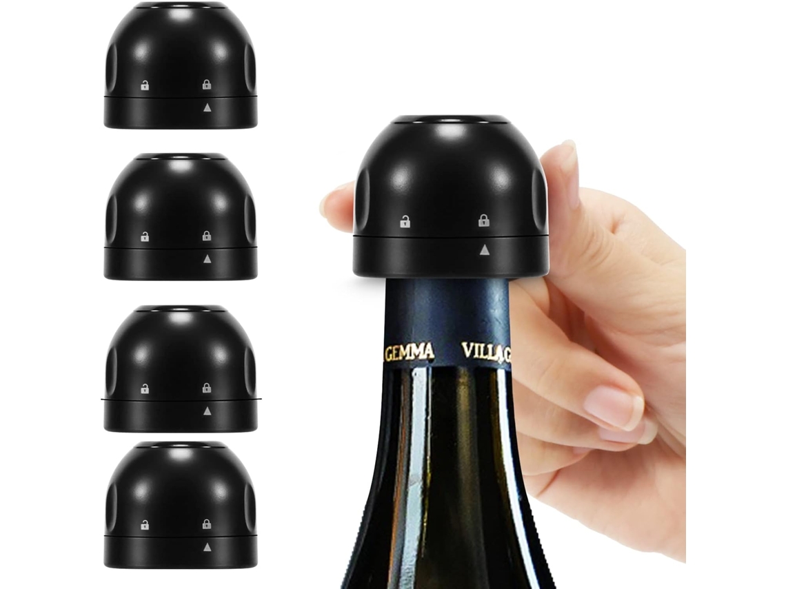 Conjunto de 3 Rolhas de Champanhe BRILVIBERA, à prova de vazamentos