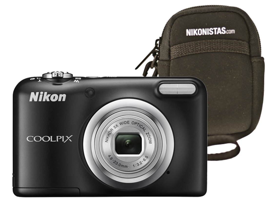 Máquina Fotográfica Compacta NIKON Coolpix A10 (Preto - 16.1 MP - ISO: 80 a 1600 - Zoom Ótico: 5x)