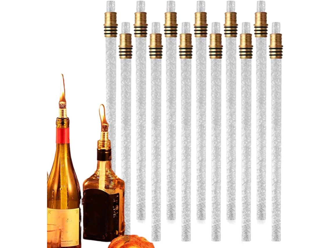 Kit Com 12 Peças De Acessórios Para Pavio De Tocha De Garrafa De Vinho