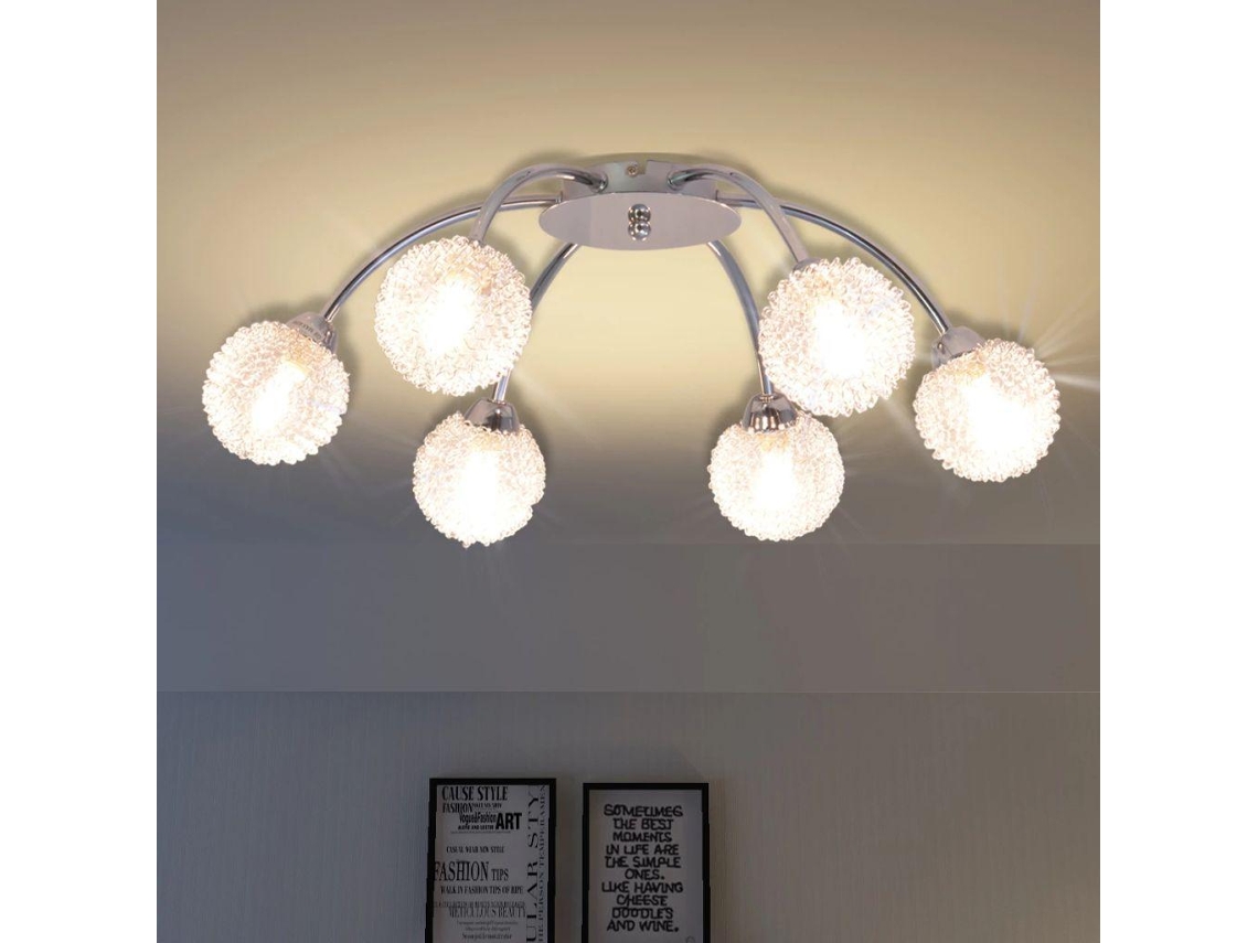 Ceiling Lamp, Ceiling Lamps Vidaxl Branco Vidro