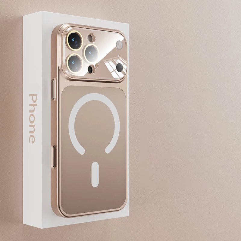 Capa Protetora Para Câmera Em Vidro Temperado Nanoag Com Carregamento Sem Fio (para Iphone 13 Pro, Dourada)