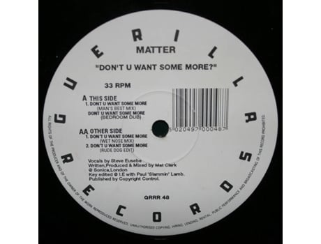 Vinil Dont U Want Some More Guerilla