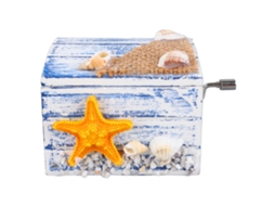 Caixa de Música de Manivela Madeira Mini Decorativa Presente