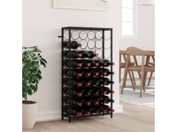 Vidaxl Garrafeira Para 45 Garrafas 54x18x100 Cm Ferro Forjado Preto