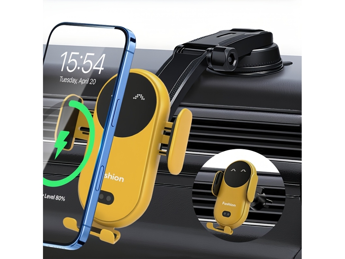 Suporte de carregamento sem fio vertical de 15 W universal com tripé anti vibração STELASPLEN