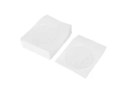 100 Capas Para Cd/dvd 4.7 Polegadas Janela Transparente Papel Espesso Anti-poeira Reutilizáveis