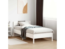 Vidaxl Cama Sem Colchão 90x190 Cm Madeira De Pinho Maciça Branco