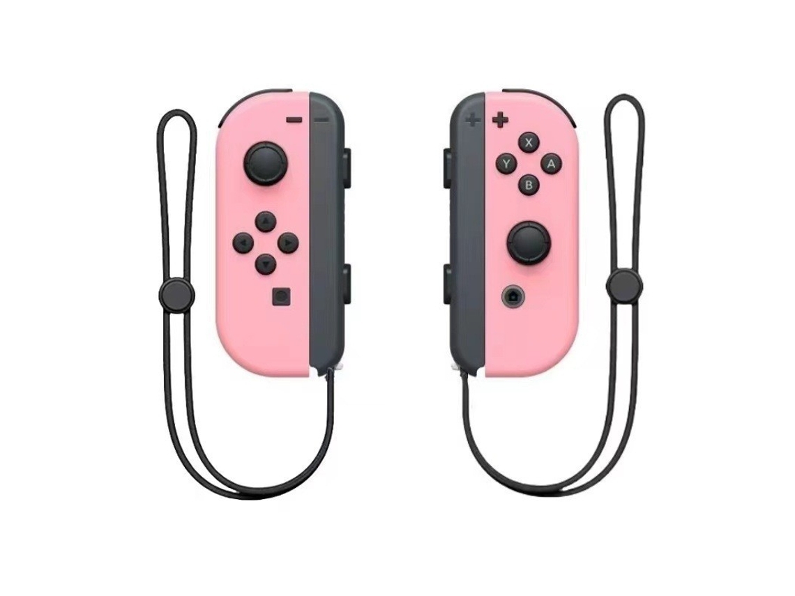 Comandos Joy-con Rosa Não Originais Compatíveis Com Nintendo Switch - Par De Controladores Com Alças