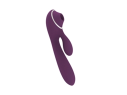 Vibrador De Suco De Silicone 3 Em 1 Com 10 Modos De Vibrao 3 Modos De Suco (roxo) Yizhood