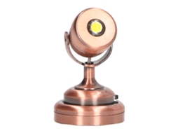 Mali lâmpada a Laser Miniatura para Casinha de Bonecas 1:12 com Interruptor Base Bronze Led
