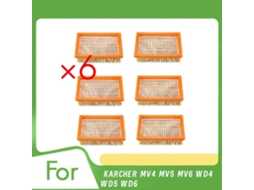 6 Pcs 2.863-005.0 Hepa Filter For Mv4 Mv5 Mv6 Wd4 Wd5 Wd6 Vacuum Cleaner Wet And Dry Vacuum Cleaner