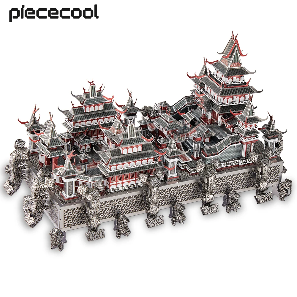 Quebra-cabeça 3d Palácio Real Do Céu - Conjunto De Montagem Em Metal - Brinquedo Diy